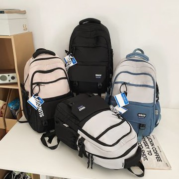 【AFAMIC 艾法】513新款日系潮牌氣墊防震護肩超大容量收納防潑水後背包(電腦包 雙肩包 防水包 運動 通勤)