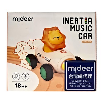 mideer 幼兒音樂慣性車 MD-6295 1.5歲以上  小小獅 多色  1盒  110 x 90 x 89mm