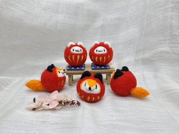 狐狸福神羊毛氈