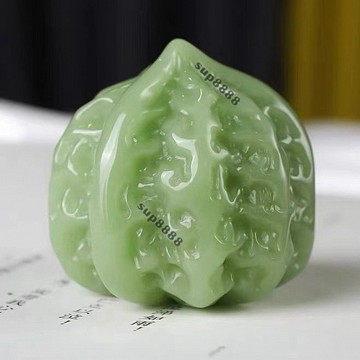 桃園出貨低價處理天然新疆和田玉核桃手把件健身球籽料實心手球把玩件擺件