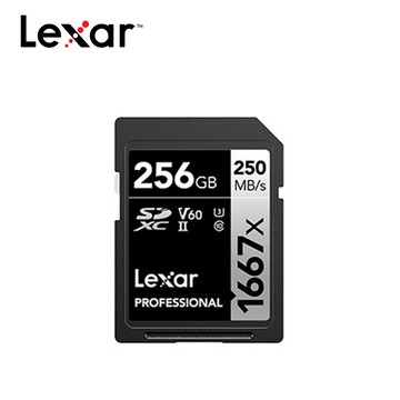 Lexar 雷克沙 Professional 1667x SDXC UHS-II 256G記憶卡 SILVER 系列