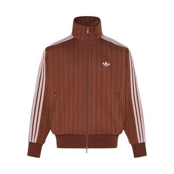 Adidas Firebird Tt Dn 男款 橘棕色 三葉草 立領 拉鍊 夾克 運動 休閒 外套 KX1974