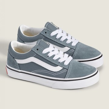 Color Theory Old Skool 中童款灰藍色滑板鞋