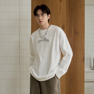 LAKING-GOOD VIBE滑雪刺繡大學T