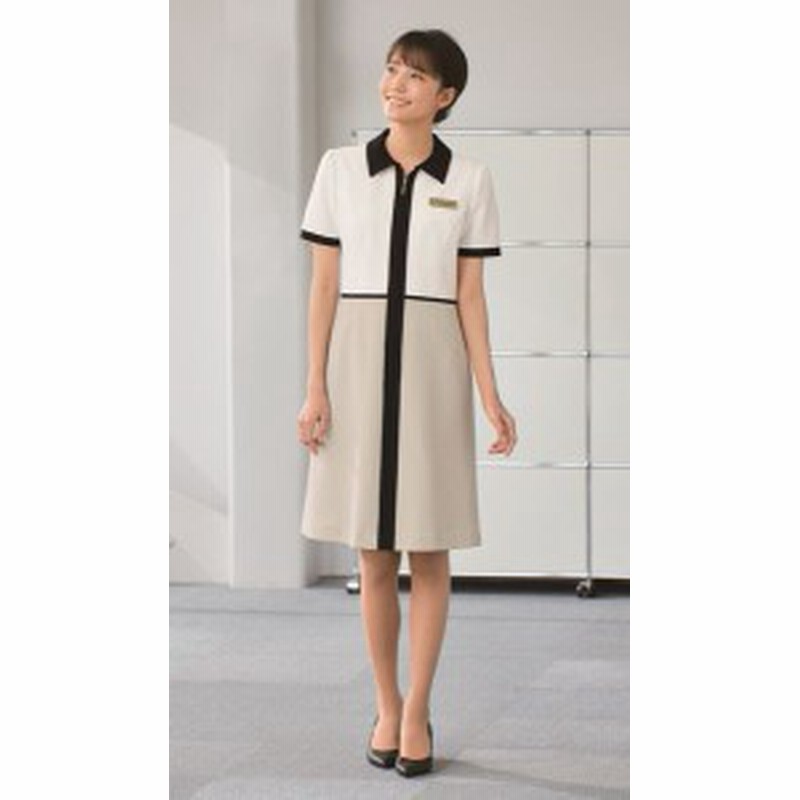 事務服 制服 レディースワンピースニット受付にイベント制服に秋冬 通販 Lineポイント最大1 0 Get Lineショッピング