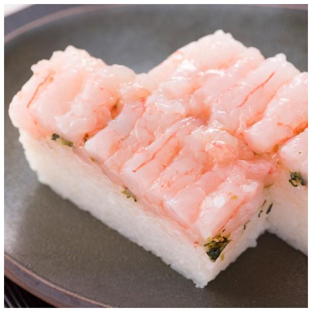 お歳暮 2023 ギフト 海鮮 寿司 お取り寄せグルメ 冷蔵 極上 甘エビ寿司を福井から届いたその日が旬の味わい
