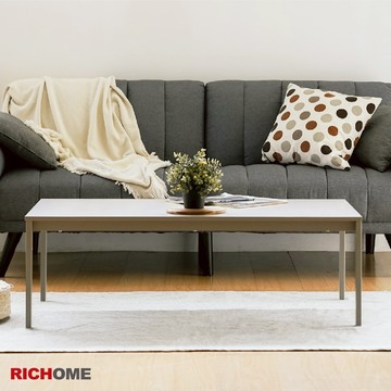 RICHOME 大茶几 大桌子 矮茶几 小家庭茶几 奶茶色 茶幾客廳 矮桌 120大桌面 兒童桌 韓風 韓系 TA497