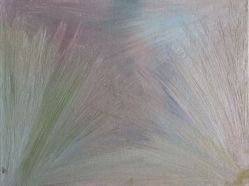 太陽的光芒 油畫 夏天 黎明 原創藝術 夏天的早晨 牆壁藝術