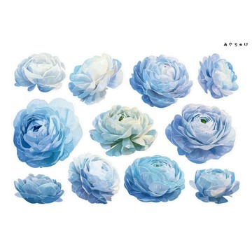 【10月新品4】20-22-0042 裁切紙張・拼貼素材 陸蓮花