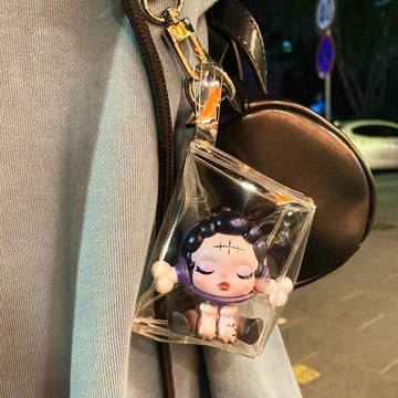 泡泡瑪特展示盒 防塵 透明 pvc 溜娃包 曬娃包 手辦盒