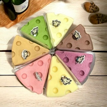 派對你最吸睛【杏屋】七彩乳酪 -整模7入(6吋)(630g)