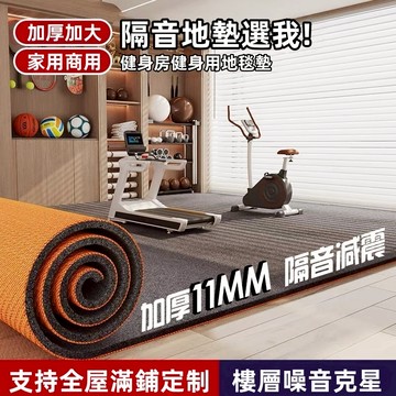 客制化 健身減震隔音地墊 加厚11MM+隔音降噪+環保無甲醛 健身房減震地墊 地毯地墊 吸音地墊 家用地墊 緩衝墊