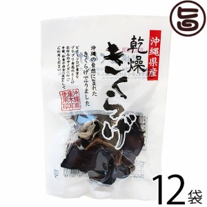 真常 乾燥きくらげ 沖縄県産 12g×12袋 沖縄 土産 人気 国産 木耳 無添加 無農薬 希少 食物繊維豊富