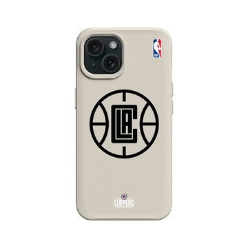 iPhone 15 SolidX 貝殼灰 - NBA - B&W-洛杉磯快艇 L.A. Clippers B&W - Light