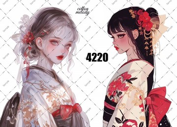 original sticker no.4220 人物貼紙 原創貼紙 原創人物貼紙 裝飾貼紙 cotton melody