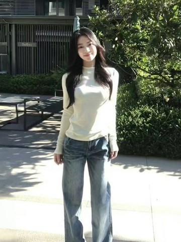 半高領德絨打底衫女秋冬內搭短款上衣修身顯瘦小衫加絨保暖T恤【雲木雜貨】