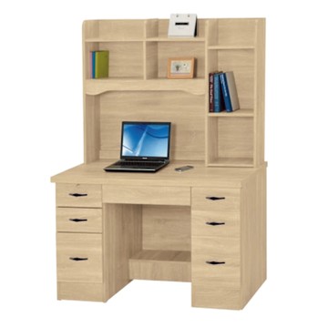 文創集 拓也4尺七抽書桌組合-120x55x167cm免組