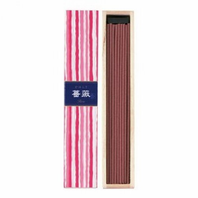 日本香堂　お香　かゆらぎ 薔薇　スティック　40本入　香立付　お花の香り/お香/アロマ/香炉