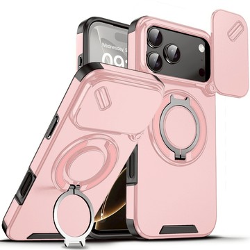 全包防摔保護殼 360°旋轉支架殼 iPhone 17 16 手機殼 11 12 13 14 15 Pro max防摔殼