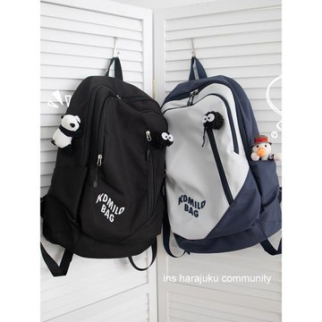 ins校園原宿風百搭大容量初中生書包女大學生雙肩包高中休閑背包