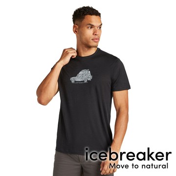 【icebreaker】Tech Lite 男圓領羊毛短袖上衣 BF150『黑』0A576E 戶外 露營 登山 健行 休閒 時尚 羊毛 短袖 上衣