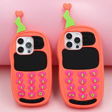 Candies iPhone 14 Pro  Max - 夢想大哥大手機殼(螢光橘)