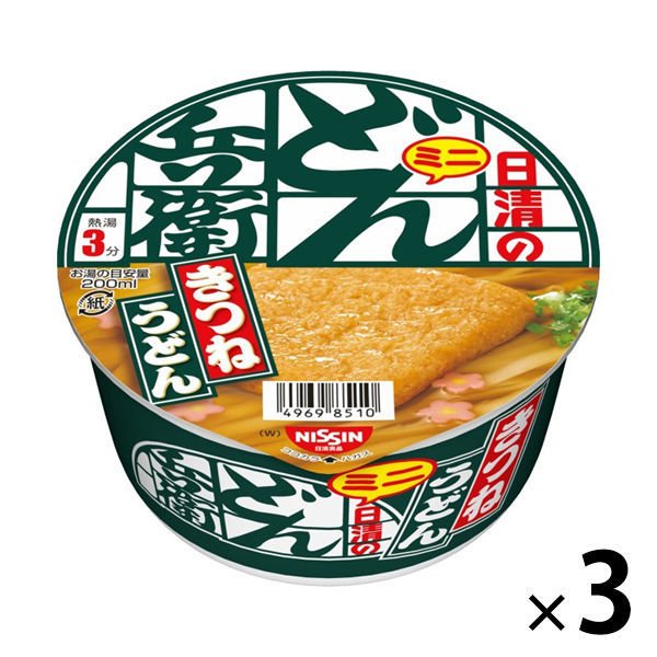 日清食品日清食品 日清のどん兵衛 きつねうどんミニ（西日本版）　3個