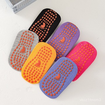 【24小時-臺中出貨】兒童遊樂場一次性防滑瑜伽襪夏成人運動短筒吸汗防摔倒地闆襪