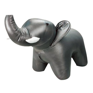 文創集 凱雪皮革小象造型椅凳-38x75x50cm免組