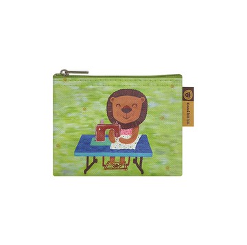 Sunny Bag x Kami創作森林 萬用收納袋(小)-小裁縫獅