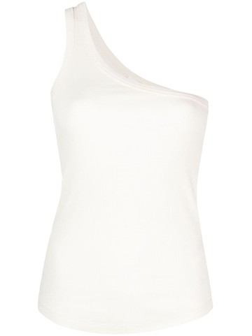 Ba&Sh - Clara one-shoulder tank top - women - Cotton/Spandex/Elastane - 2 - White