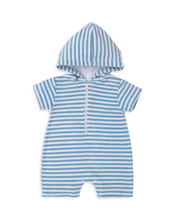 Kissy Kissy Boys' Hooded Terry Romper - Baby