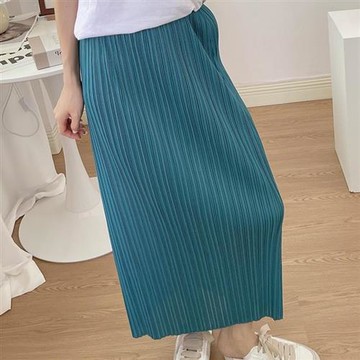 【巴黎精品】現貨+預購 三宅風皺褶衣服百褶裙長裙-摺衣壓褶長款高彈力包臀半身裙折衣女裙子4色a1jq84