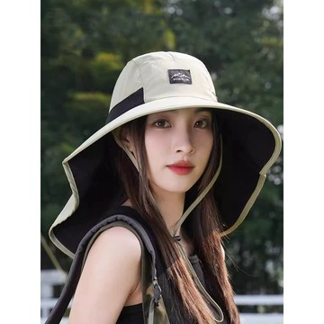 🐟臺出 釣魚帽 遮陽帽 漁夫帽 防曬帽 速乾帽 磯釣帽 夏季戶外登山帽釣魚帽防曬麵罩護頸一體防紫外綫遮陽帽漁夫帽太陽 I