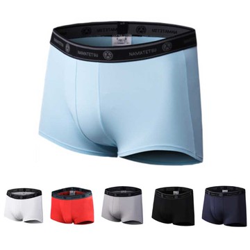 【標準桿】NAMATETSU 男士天鵝絲冰絲內褲 柔軟超透氣 2入組