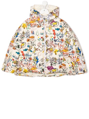 Khrisjoy `Bear Graffiti` Puffer Jacket