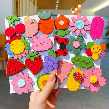 寶寶魔術貼兒童可愛卡通碎發貼女童公主劉海貼不傷發頭飾發貼發飾