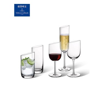 villeroyboch德國唯寶進口紅酒杯水晶玻璃高腳杯套裝家用新月