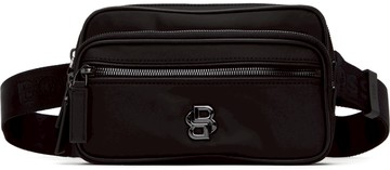 BOSS 黑色 Double B Monogram 腰包