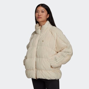 【毒】ADIDAS S DOWN PUFFER 女 羽絨外套 白 保暖 新款 GU1777【領券折222｜Cube卡+APP下單最高10%回饋】