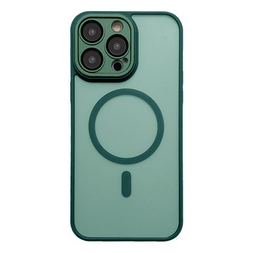 鏡頭全包magsafe 磁吸磨砂手機殼  蒼嶺綠  iPhone15 Pro/i15 Pro