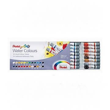 【Pentel 飛龍】積層軟管水彩24色 /盒 WFRS-24T