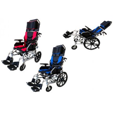 富士康 鋁合金仰式輪椅 FZK-AC｜仰躺可調設計｜舒適支撐｜鋁合金車架｜居家照護適用