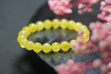 【晨曦】天然蜜蠟手串 琥珀手鏈男女 8.5mm 宛若一抹陽光