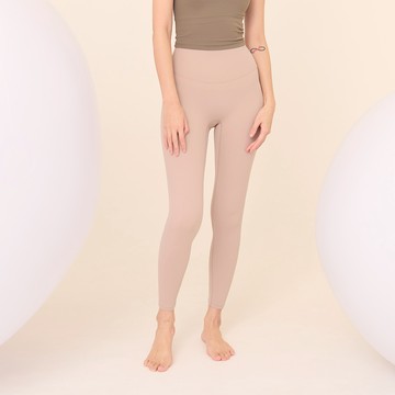 Seamless 無縫款裸感高腰九分運動褲-Nude