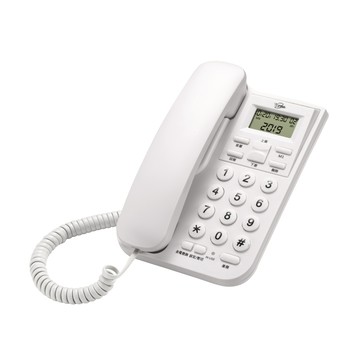 TCSTAR 來電顯示有線電話TCT-PH100WE(白)