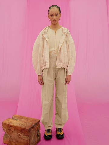 Aiwon Tuck Trouser_Light Beige