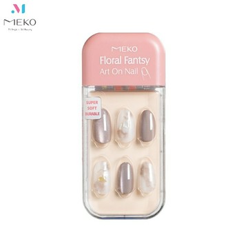 MEKO 花漾彩繪穿戴美甲片-冰晶 3A-025 /穿戴甲【官方旗艦店】