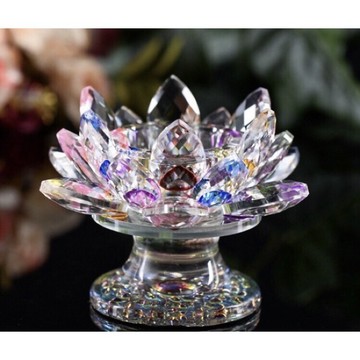 🌟台灣現貨  水晶蓮花燈座 酥油燈座 神明燈 琉璃水晶 現貨  水晶蓮花燈座 酥油燈座 神明燈 琉璃水晶
