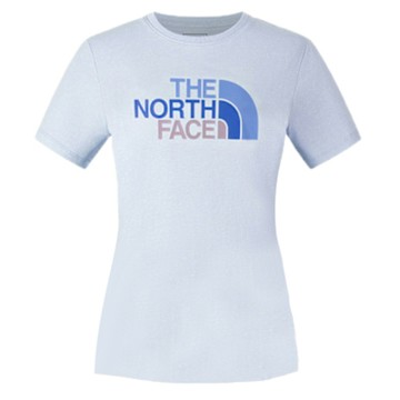 The North Face 北臉 短袖上衣 女 亞規 W STD TRI COLOR LOGO SS TEE 藍 NF0A8DC90TI